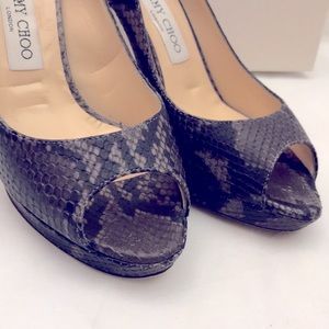 Jimmy Choo 38 EU Grey Snake